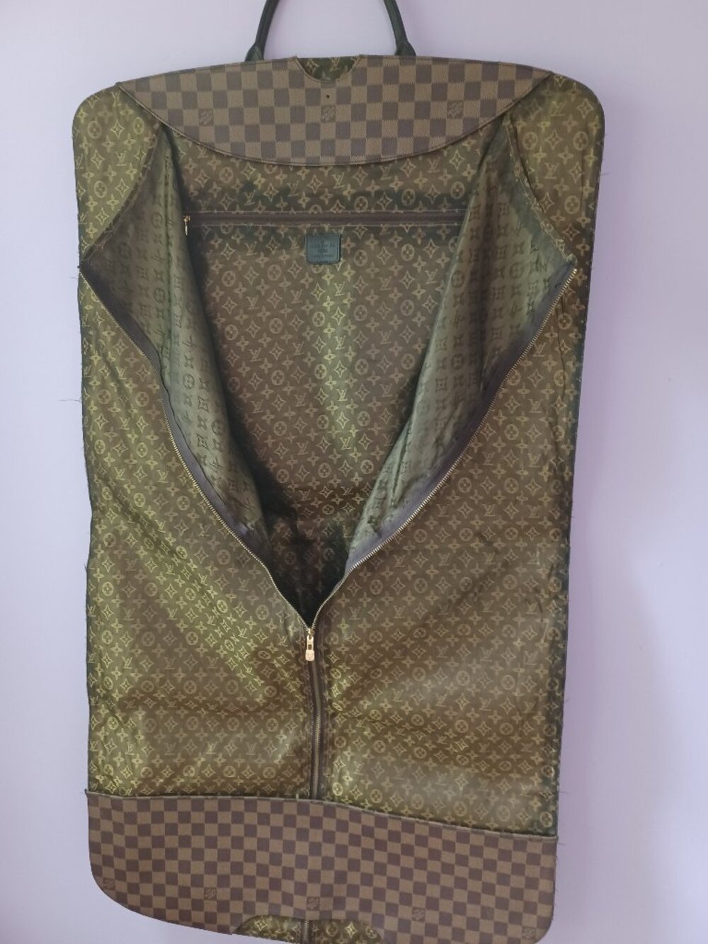 Vintage Coated Canvas Louis Vuitton Garment Bag